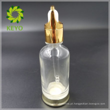 30ml 50ml melhor venda claro colorido vazio frasco conta-gotas de vidro cosmético